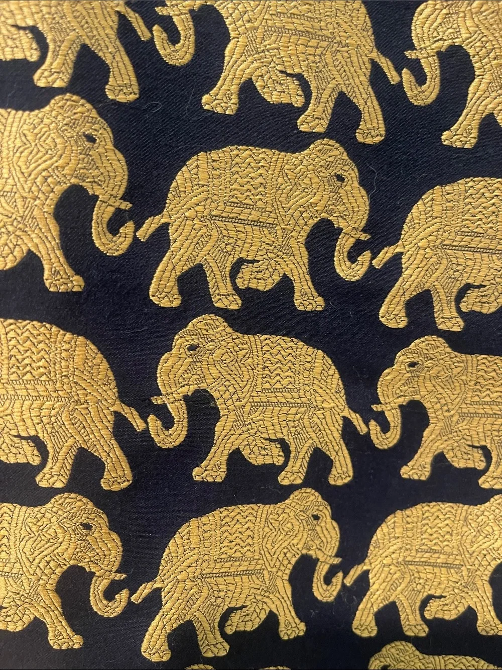 J.Crew Elephant Parade Black And Gold Metallic Jacquard Mini Skirt Size 00